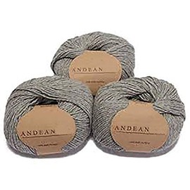 Pack Buy 10 Skeins 50 Grams Each 100% Baby Alpaca Wool skeins Double Knitting Yarn 4/9 nm, (Total: 1.10 Lbs - 500 Grams), Medium Grey, Thermo, Vegan, Natural Fiber, Sustainable Fiber
