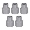 sourcing map PVC Pipe Connector Water Connectors Coupling Grey 50