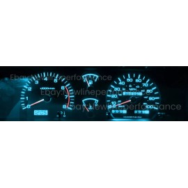 newlinepeformanceLED Ice Blue Cluster LED Bulb kit For Nissan D21 Hardbody Truck 1993 Only