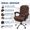 NeColorLife Stretchable Office Chair Cover with Armrest Covers – High-Back