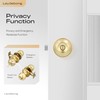 Leydebong 6 Pack Gold Ball Door Knobs with Lock, Keyless