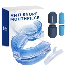 Schnarchschiene,Schnarchstopper (mit Ohrstöpseln) Anti Schnarch Schiene,Schnarchfrei pro,Schnarchschiene für Männer und Frauen,Anti Schnarch Mundstück (2-Gen-Blau mit Ohrstöpseln)