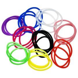 Scunci No-Slip Grip Gel Evolution Ponytailers Elastics, Assorted Colors, 28-Pieces (1-Pack)