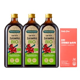 Daily One Premium Rosa Organic Cranberry Concentrate 3 bottles + Rich Cranberry Concentrate 14 packets / 프리미엄로사 유기농 크랜베리 원액 3병+진한 크랜베리 농축액 14포