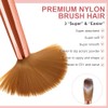 3Pcs Pinceles para Uñas Acrílicas, Brochas Acrílicas Para Uñas, Cepillos
