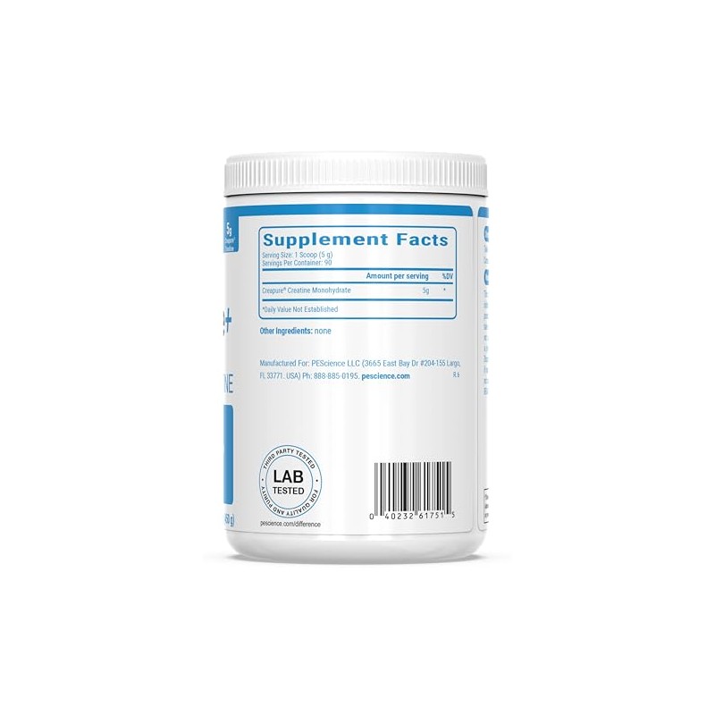 PEScience Trucreatine+, Monohidrato De Creatina Pura Y Polvo Elevatp, 90