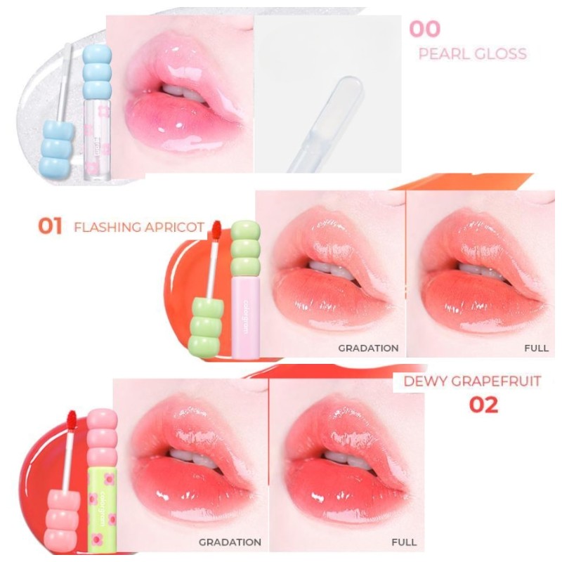 COLORGRAM Fruity Glass Tint 2.8g, Color:05 Sweet Persimmon