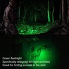 Small LED Flashlight Single Mode Retractable Focusing Waterproof Green Light