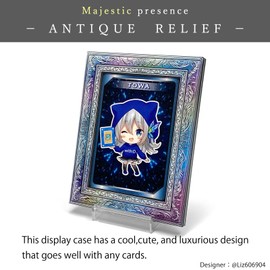 AMAZDONE with:D Magnetic Card Holder Case 35P TCG Hard Cases for Trading Cards,UV Cut Card Protectors Hard Plastic(Sports Cards,Storage and Display) with Inner Case【Antique】 (Antique Rainbow)