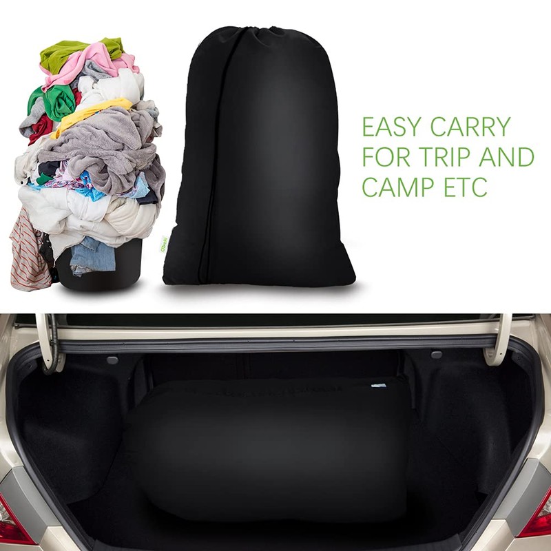 OTraki Laundry Bag Travel Dirty Laundry Hamper with Drawstring Closure,