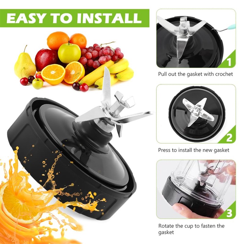 7-Fin Blender Replacement Parts, Blender Blade Compatible with Nin-ja BN401