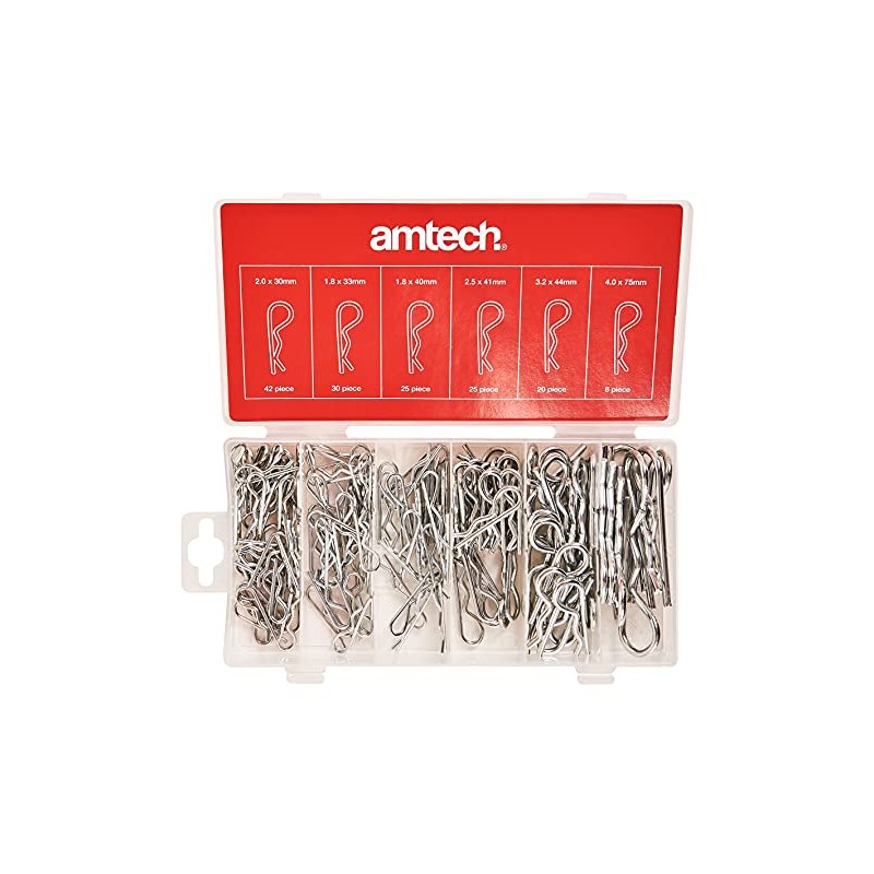 Amtech S6225 150 Piece Assorted Metric R Clips