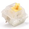 GATERON Cap Milky Yellow Keyboard Switches, RGB LED Linear Pre