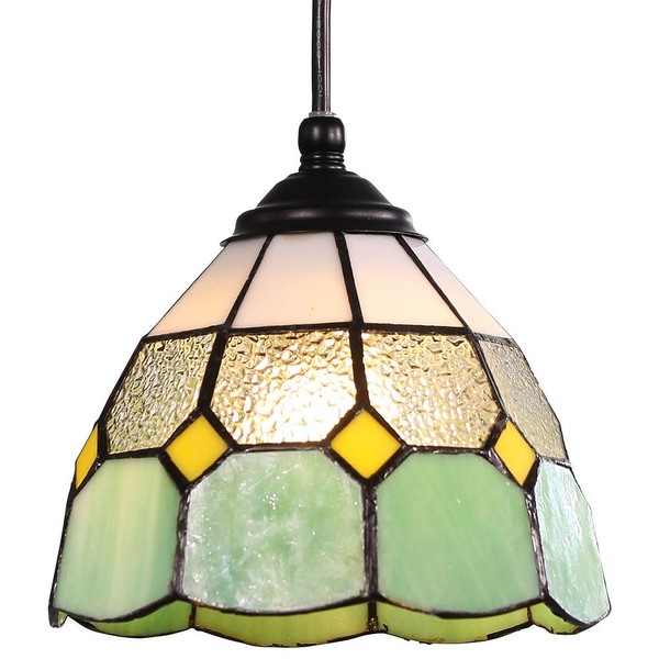 VENUS LIGHTING Pendant Light (Stained Glass/Colorful) Ceiling Light Fixture (Living/Dining/Bedroom/Dining Table) Scandinavian Retro Antique (LED Compatible, E17)