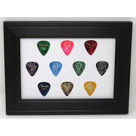 Guitar Pick Wall Display Picture Frame for 10 Picks (Not Included) Made in USA