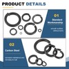 sourcing map 40 Pcs M22 Split Lock Washers, Carbon Steel
