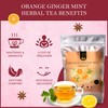Orange Ginger Mint Herbal Tea 100gm, Natural Herbal Infusion, 50