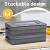 Silverware Storage Box 2 Pack, Flatware Storage Case, Utensil Storage
