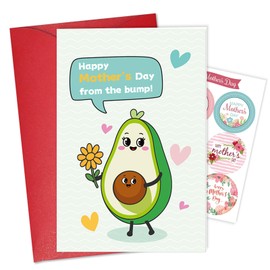FurniGift First Mothers Day Cards-the First Pregnancy Card for New Mom To Be Expecting Mom,Card Set with Envelope and Stickers