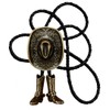 Moranse Bolo Tie with Western Cowboy Hat Saddle And Knight