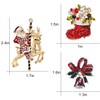 Gleamart 3Pcs Christmas Enamel Brooch Pin Set Elk Santa Claus