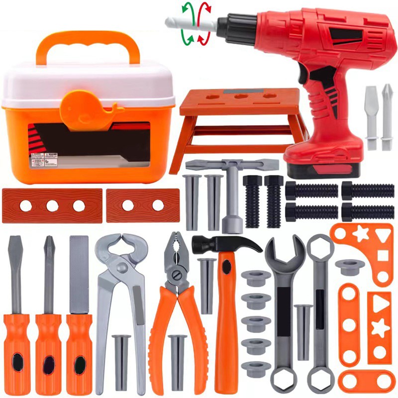 42pcs Kids Tool Set with Electric Toy Drill for Boys