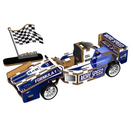 Yxian 3D Wood Puzzle for Kids, Mini DIY Vehicle Toys Puzzle, Assorted Daily Vehicles Educational STEM Toy for 6+ Ages, Wooden Educational Model Pull Back Gear Box (F1)