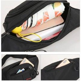 SPORT Cangurera, Riñonera Unisex, bolsa de cintura, Waist bag with 4 zipper pockets