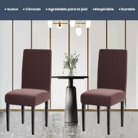 fundas para sillas comedor,fundas para sillas de comedor,fundas para sillas,fundas sillas,cubresillas,funda silla 6 Unidades Funda Para Sillas De Comedor Funda Silla Elástica