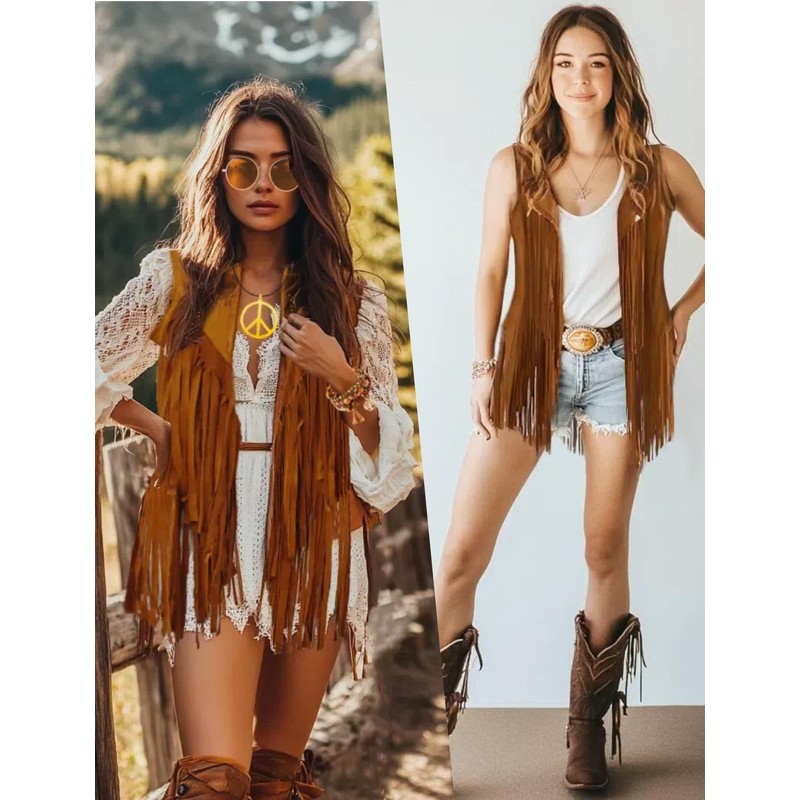 6 PC Cowgirl Western Outfits for Women Retro Cowgirl Costumes