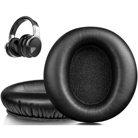 SOULWIT Professional Earpads Cushions Replacement for Cowin (Silensys) E7/E7 Pro Headphones (Do Not Fit SE7), Ear Pads with Soft Protein Leather, Noise Isolation Foam - Black