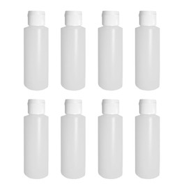 Pinnacle Mercantile 4 Oz Plastic Squeeze Bottles Made in USA with Flip Cap Set of 8 Empty