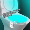 LAVAED Motion Sensor Toilet Night Light,8 Colors Changing Body Motion