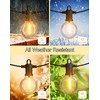 Outdoor String Lights, 25FT Patio Lights with 13 Shatterproof G40