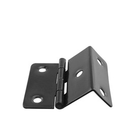 JCBIZ 4PCS Black Five-Hole Folding Hinge Shutter Hinge for Chest, Cabinet, Furniture