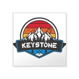 CafePress Keystone Resort Keystone Colorado Sticker Square Bumper Sticker Car Decal