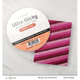 Altenew Ultra Sticky Double Sided Tape (1/4 Inch × 50M), Permanent Bond, Adhesive, Easy-to-Peel and Stick, Adhesive for Paper Crafting