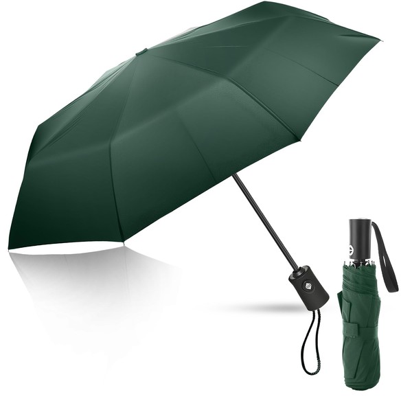 EZIYIN Travel Compact Umbrella, Folding Travel Umbrella for Rain and