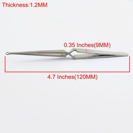 JUNLIXN 2PCS Lock Pinning Cross Locking Tweezers,Stainless Steel Wire and Rod Holding Self-Locking Tweezers Locksmith Tool for Locksmith Pinning & Rekeying Kit Lock Pin Tumbler Tweezers