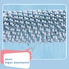 Biscpro Bath Mat Rug Extra Soft and Absorbent Fluffy Striped