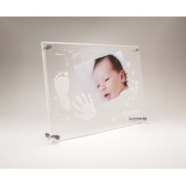 ANGELIEBE 56606 5660611 Baby Chiaki Kobo 566060611 Memorial Photo Frame (Tailoring Ticket), Handle, Foot Shape, Photo Frame, Souvenir, Memorial Goods, Clear