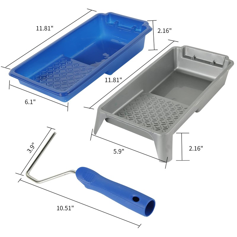 Mister Rui Paint Tray Liner, Disposable Paint Tray, 4" Sturdy