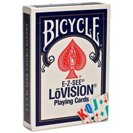 Bicycle Baraja de Cartas E-Z See/Lo- Vision