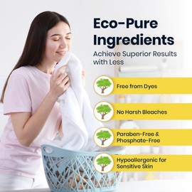 Planet True Eco-Friendly Laundry Detergent Sheets – 100 Loads (50 Sheets) Fresh Scent – Concentrated, Quick-Dissolve, Travel-Friendly & Hypoallergenic – No Phosphate, Bleach or Dyes