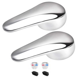uxcell Faucet Lever Handle,40mm Cartridge Single Metal Lever Handle Replacement 2 Pcs