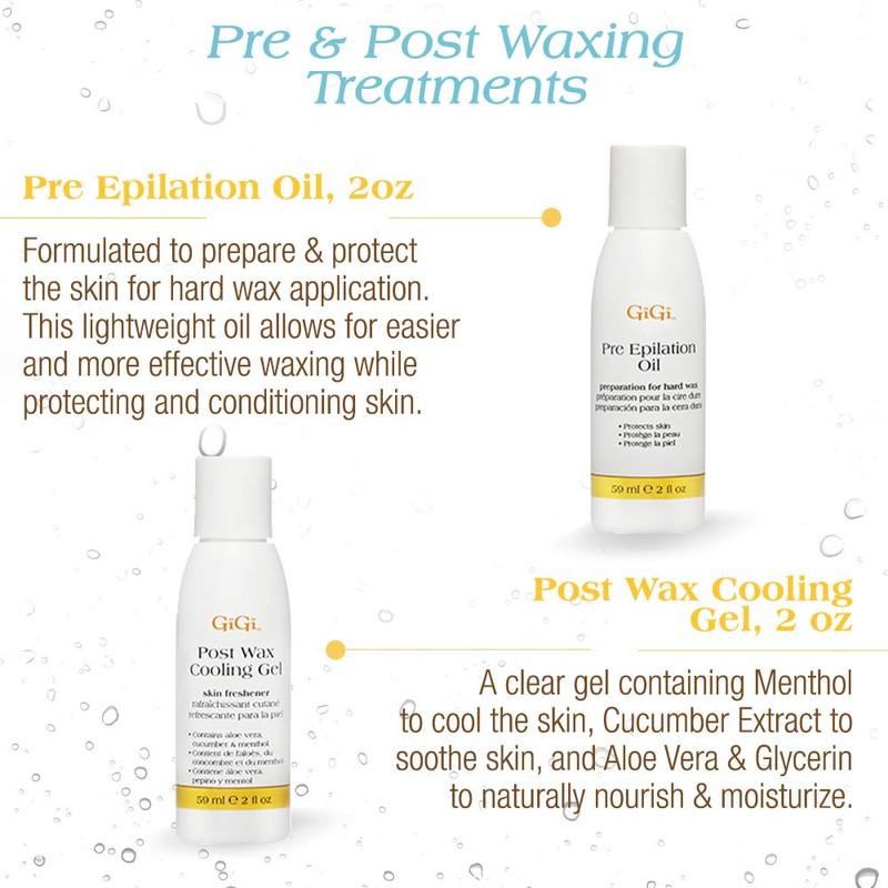 GiGi Brazilian Waxing Kit - At-Home Hair Removal Kit with