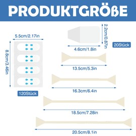 120 Stück Face Lifting Tape + 20 Unsichtbare Aufkleber + 4 Hebeseile, Unsichtbares Gesichtslifting Facial Patches für Sofortige V-Form Konturierung von Gesicht, Hals, Augenpartie