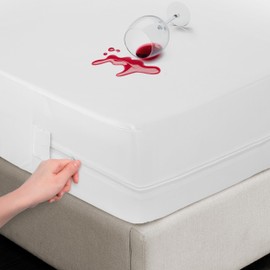 LUX Décor Twin XL Zippered Mattress Encasement - 14 Inches Deep, Waterproof Mattress Protector - Breathable, Noiseless & Soft 6 Sided Cover - 39X80