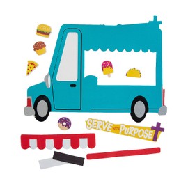 Fun Express Food Truck VBS Picture Frame Magnet Craft Kit - VBS Vacation Bible School Supplies/Decor - Makes 12