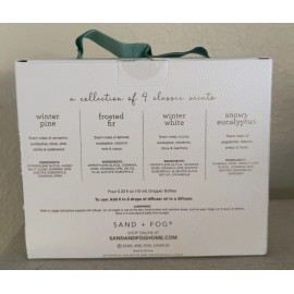 Sand + Fog Winter Fragrance Diffuser Oil Set 4pc Holiday Collection | Rare NEW